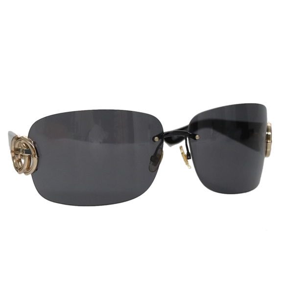 GUCCI Sunglasses Plastic Black Auth yk15937 - Picture 1 of 12